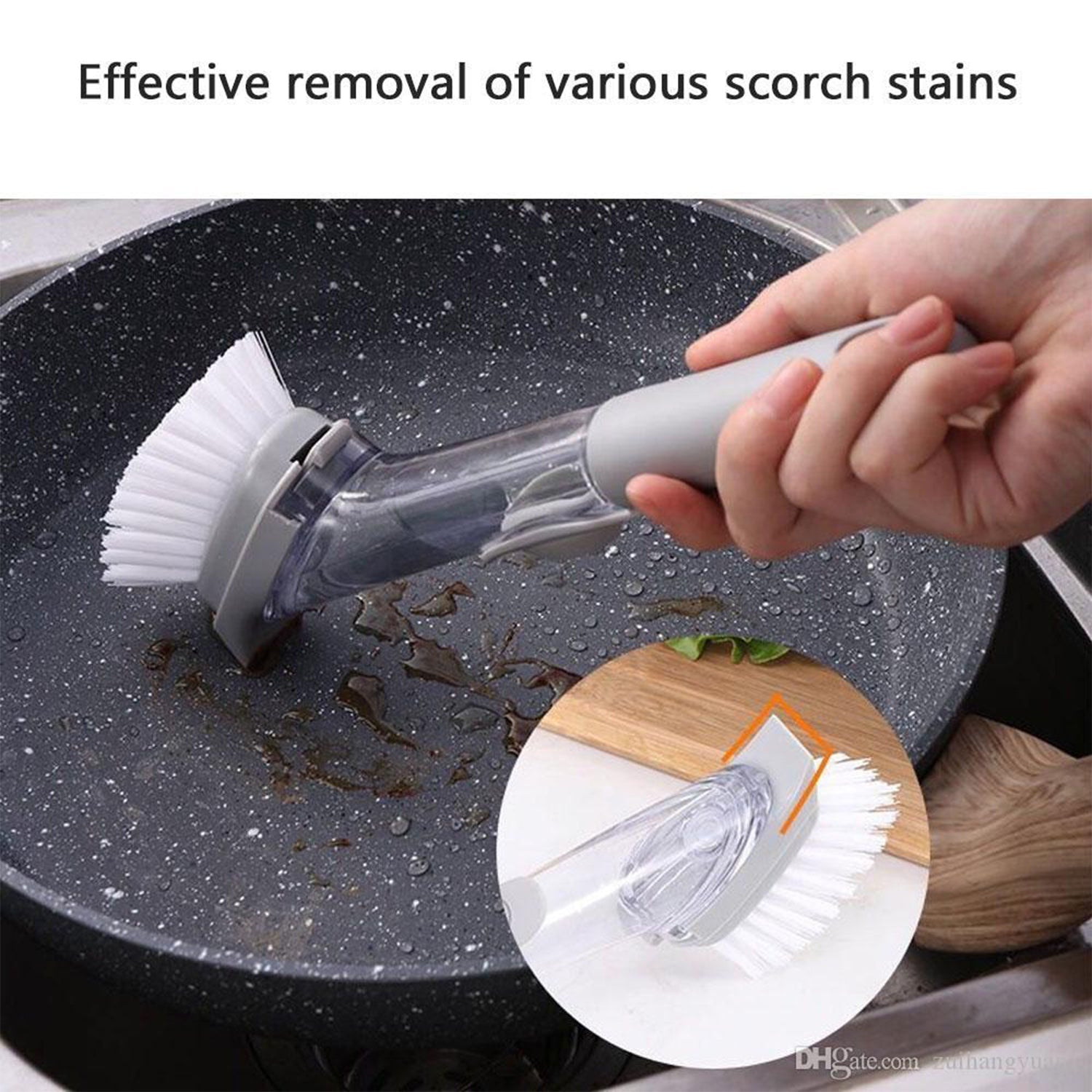 1271A 2-in-1 Dishwashing Brush, Long Handle Wash Pot Brush Washing Dish 1271A 2-in-1 Dishwashing Brush, Long Handle Wash Pot Brush Washing Dish
